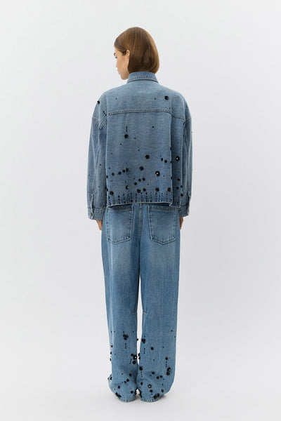 AMAYASW BOXY DENIM JACKET 5002 Denim blue - S261320 Thumbnail