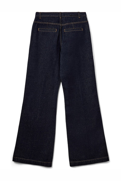 ARONASW STRAIGHT LEG JEANS 5090 Dark denim blue - SNOS721 Thumbnail