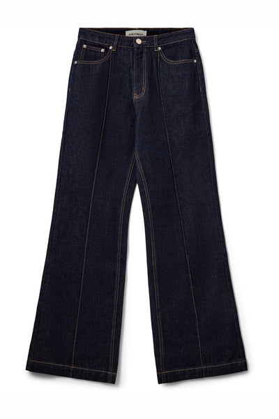 ARONASW STRAIGHT LEG JEANS 5090 Dark denim blue - SNOS721 Thumbnail