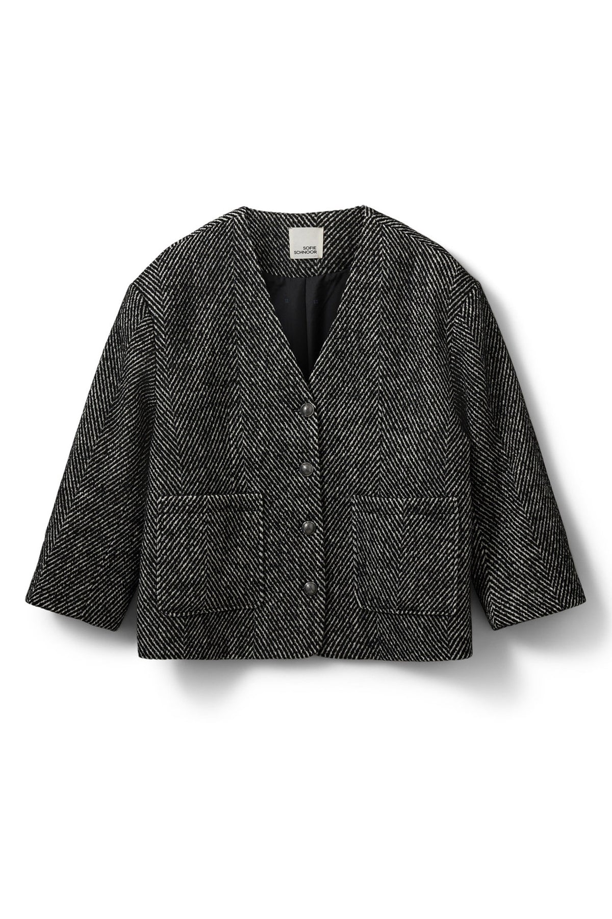 AURELIESW JACKET 0142 Off White - Black - S254175