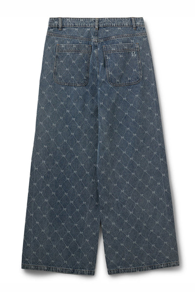 AZZISW LOW WIDE LEG JEANS 5036 Blue - S261202 Thumbnail