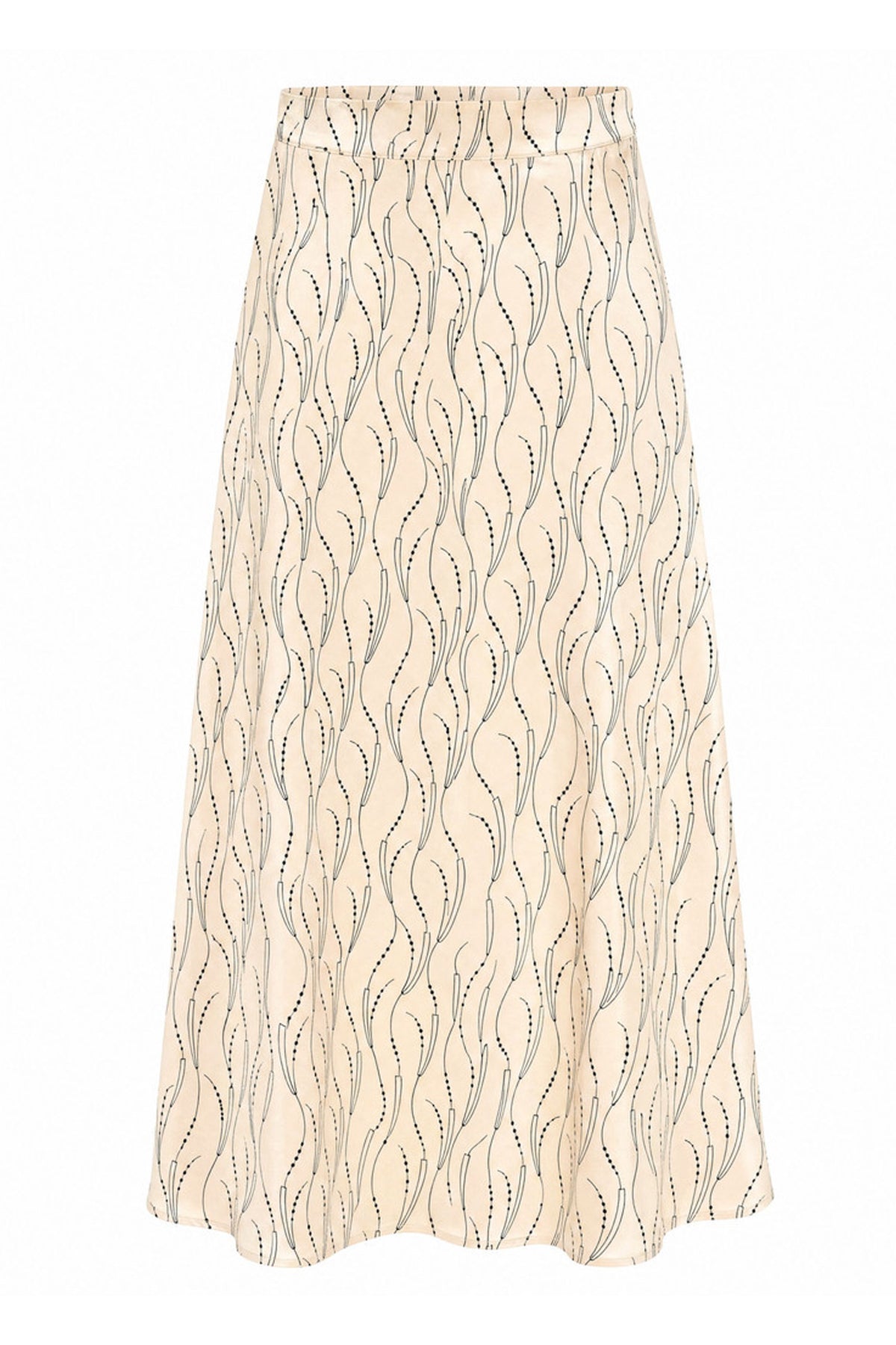 AcaraBBAmattas skirt Wavy print White cream - BBW5090