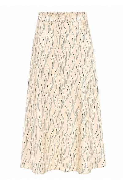 AcaraBBAmattas skirt Wavy print White cream - BBW5090 Thumbnail