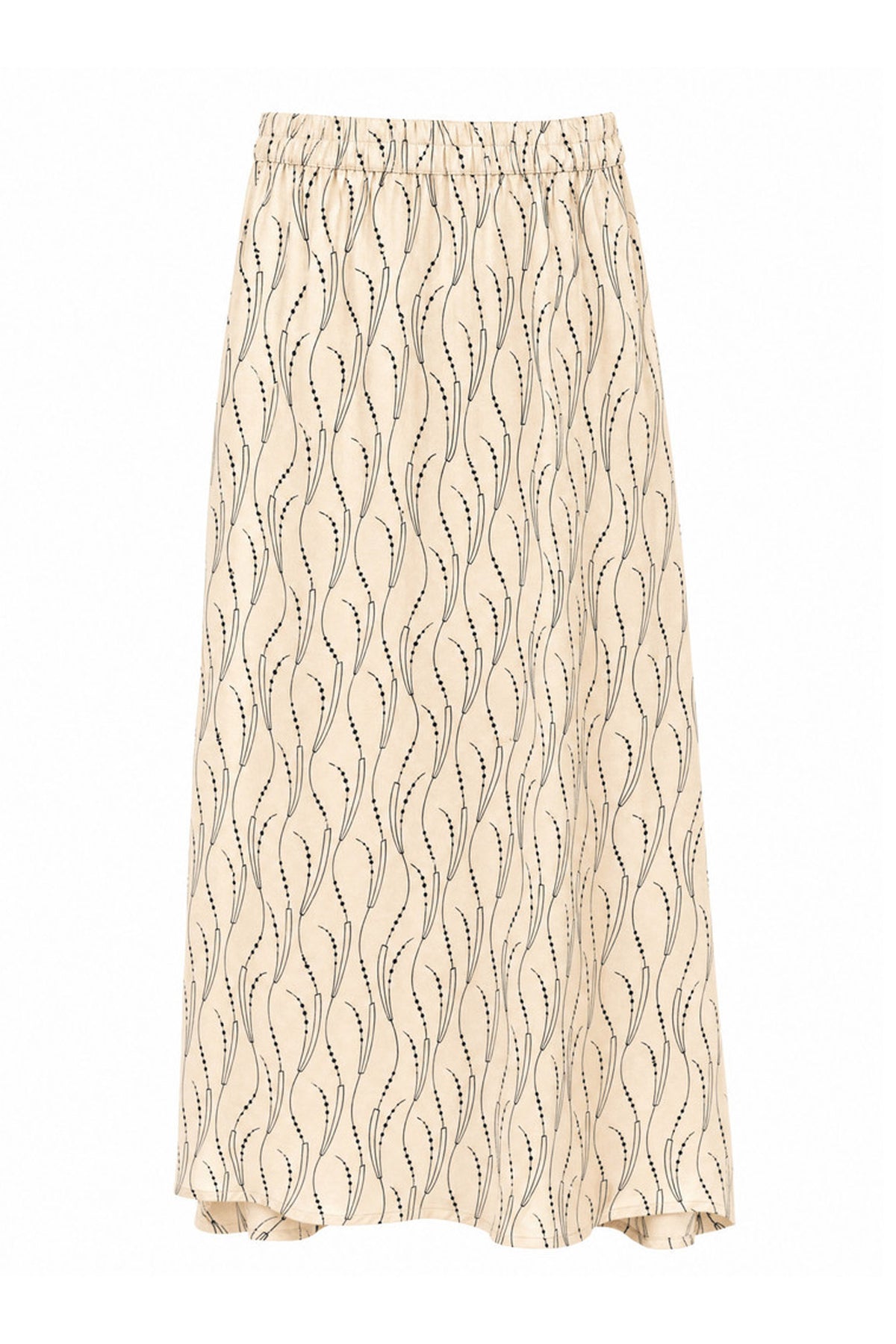 AcaraBBAmattas skirt Wavy print White cream - BBW5090