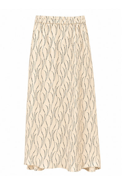 AcaraBBAmattas skirt Wavy print White cream - BBW5090 Thumbnail