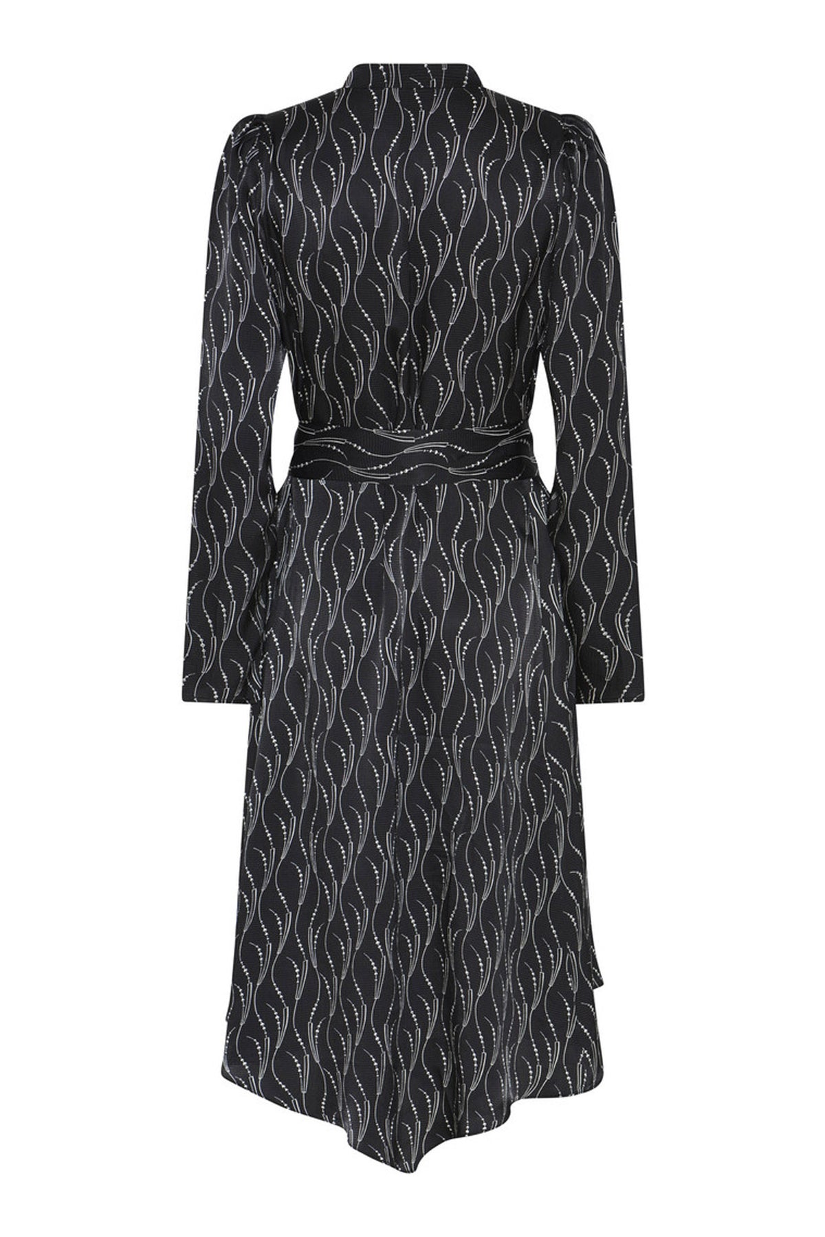 AcaraBBLiriana dress Wavy print Black - BBW5026