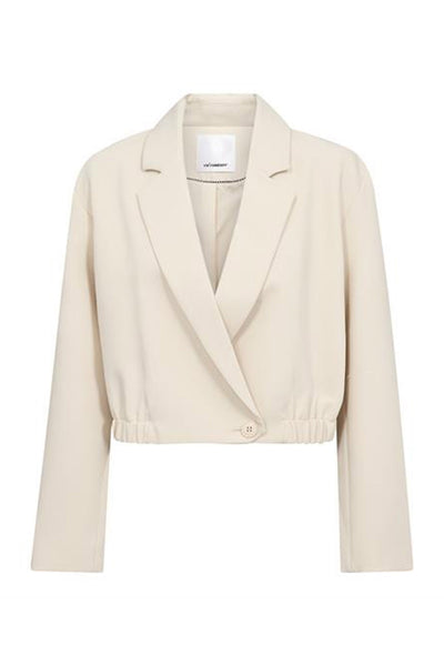 AcileCC Crop Blazer 199-Bone - 40065 Thumbnail