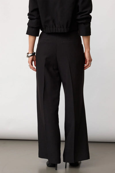 AcileCC Pleat Pant 96-Black - 41225 Thumbnail