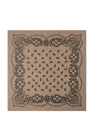Adelina Paisley Knit Scarf BEIGE MELANGE - 169506