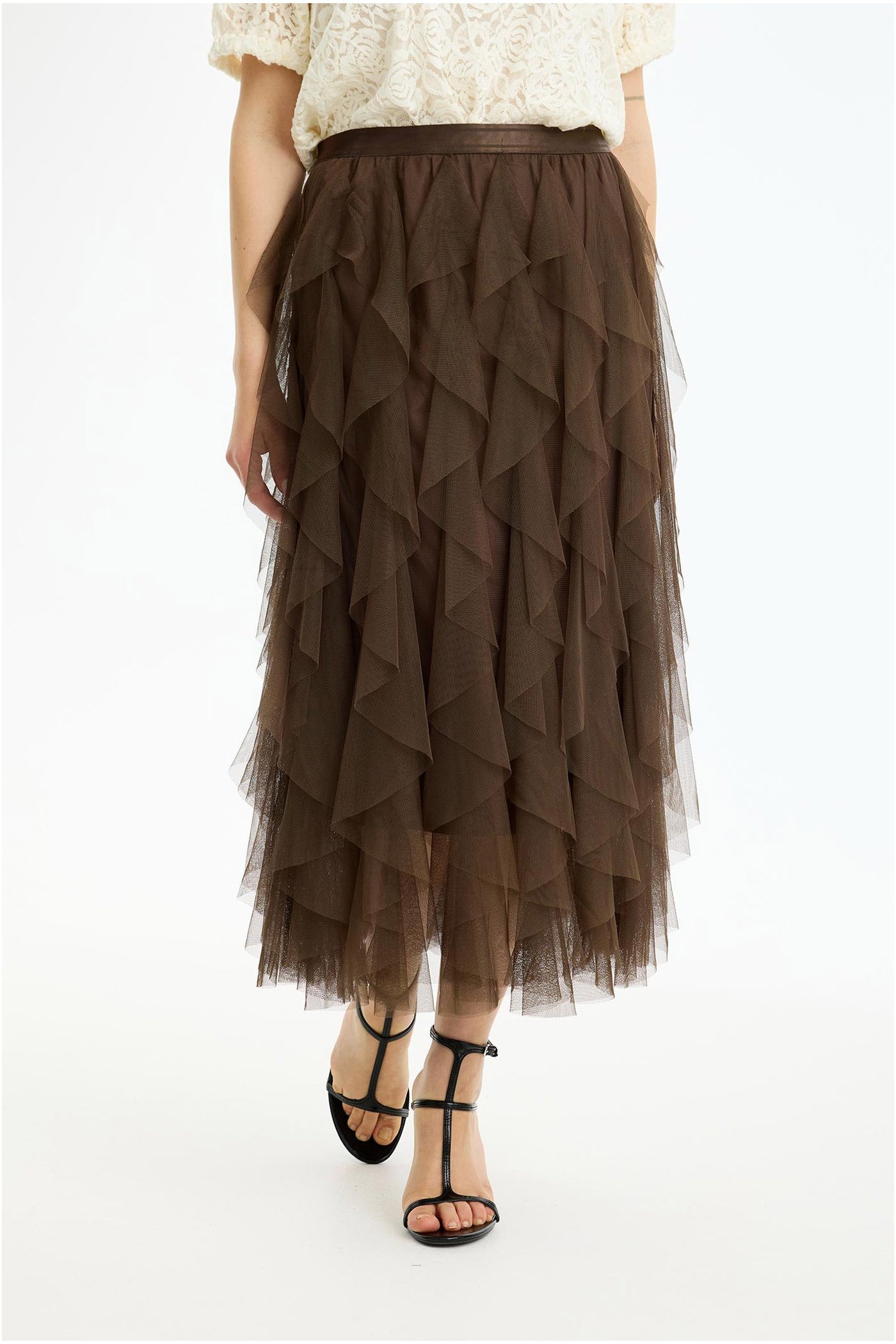 Adeline skirt Chocolate - 17156