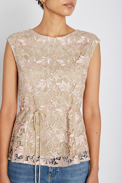 AdonidaBBOriia blouse Rose Gold flower - BBW4862 Thumbnail