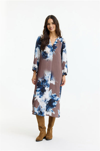 Agatha dress Brown - 16961 Thumbnail