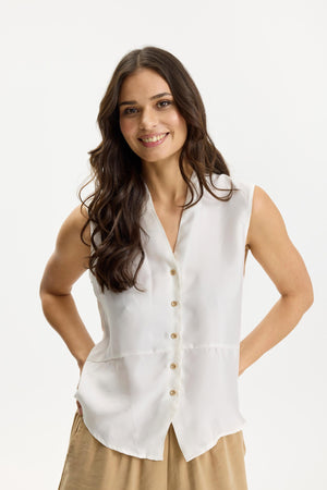Aimee top White - 16991