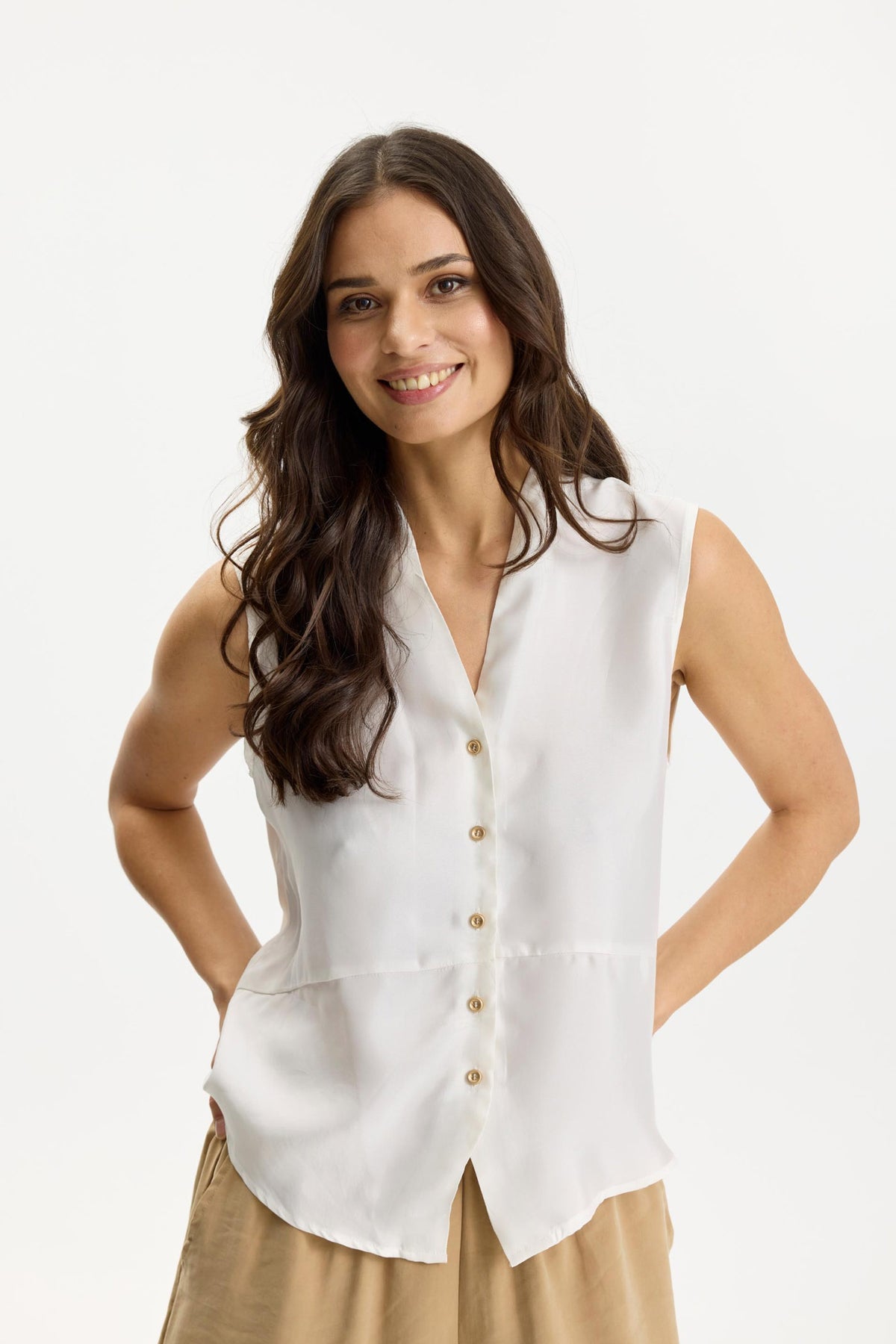 Aimee top White - 16991