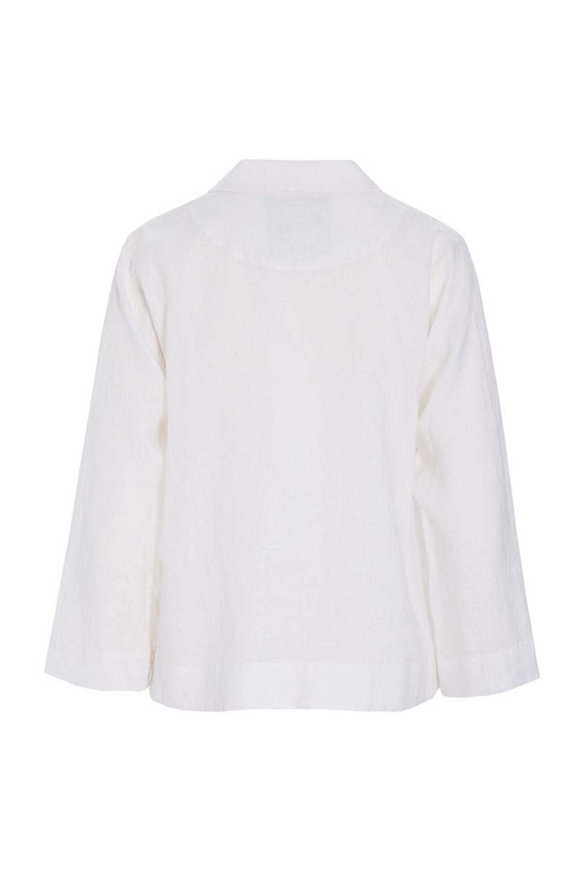 Airy linen a-formet jakke White - 263-2136-5768