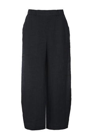 Airy linen elastik bukser Black - 263-2136-5764