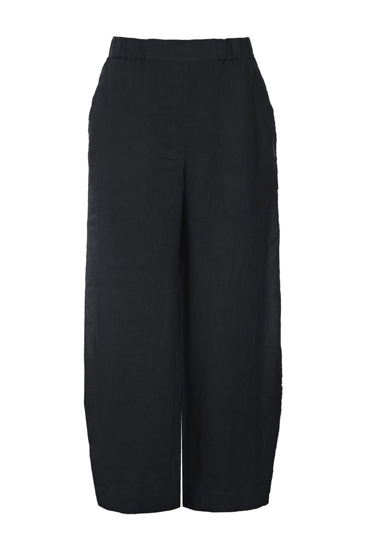 Airy linen elastik bukser Black - 263-2136-5764