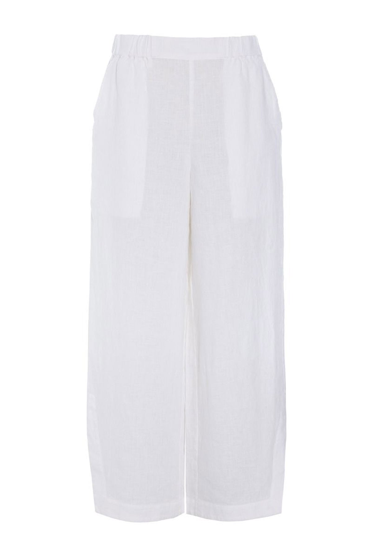 Airy linen elastik bukser White - 263-2136-5764