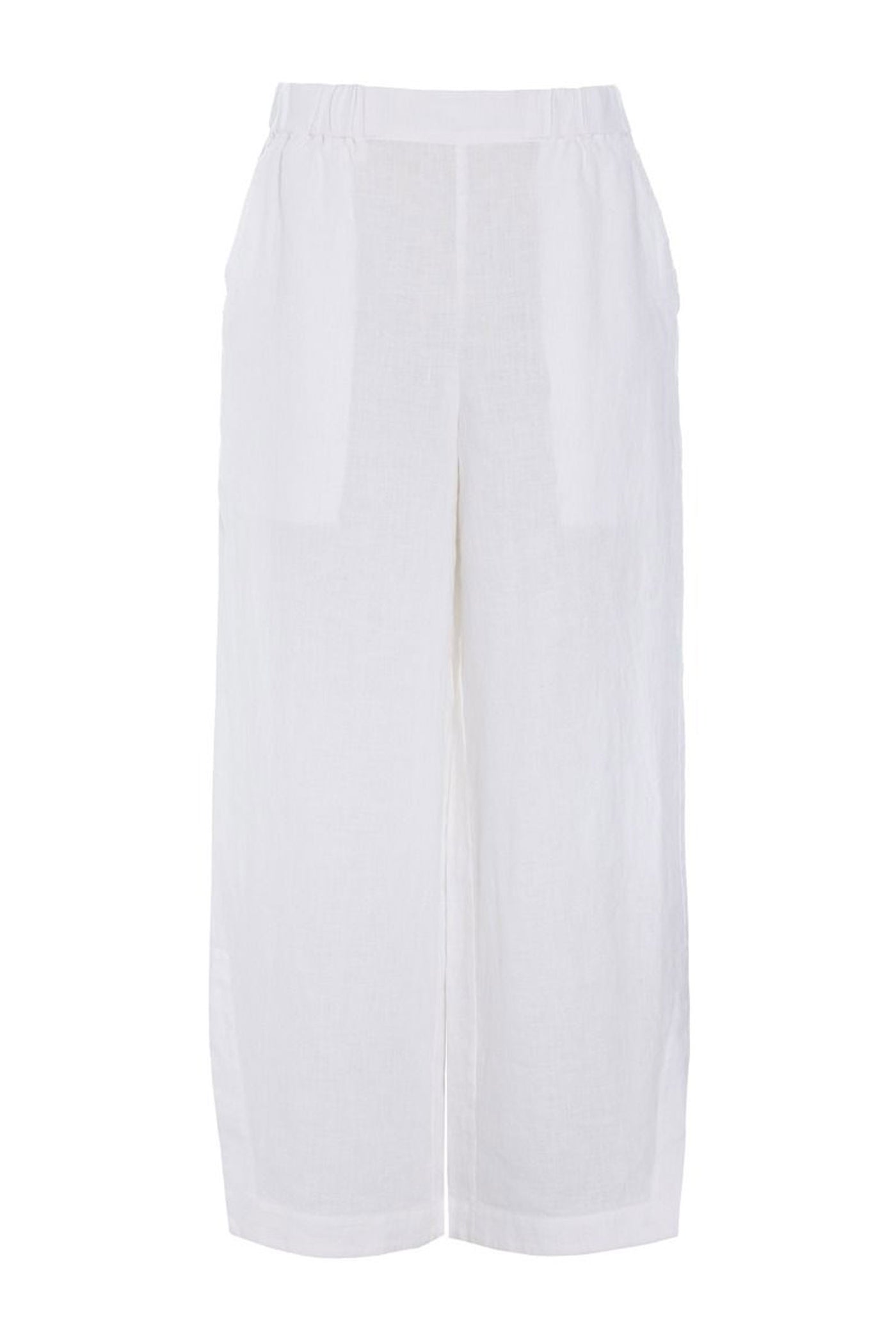 Airy linen elastik bukser White - 263-2136-5764