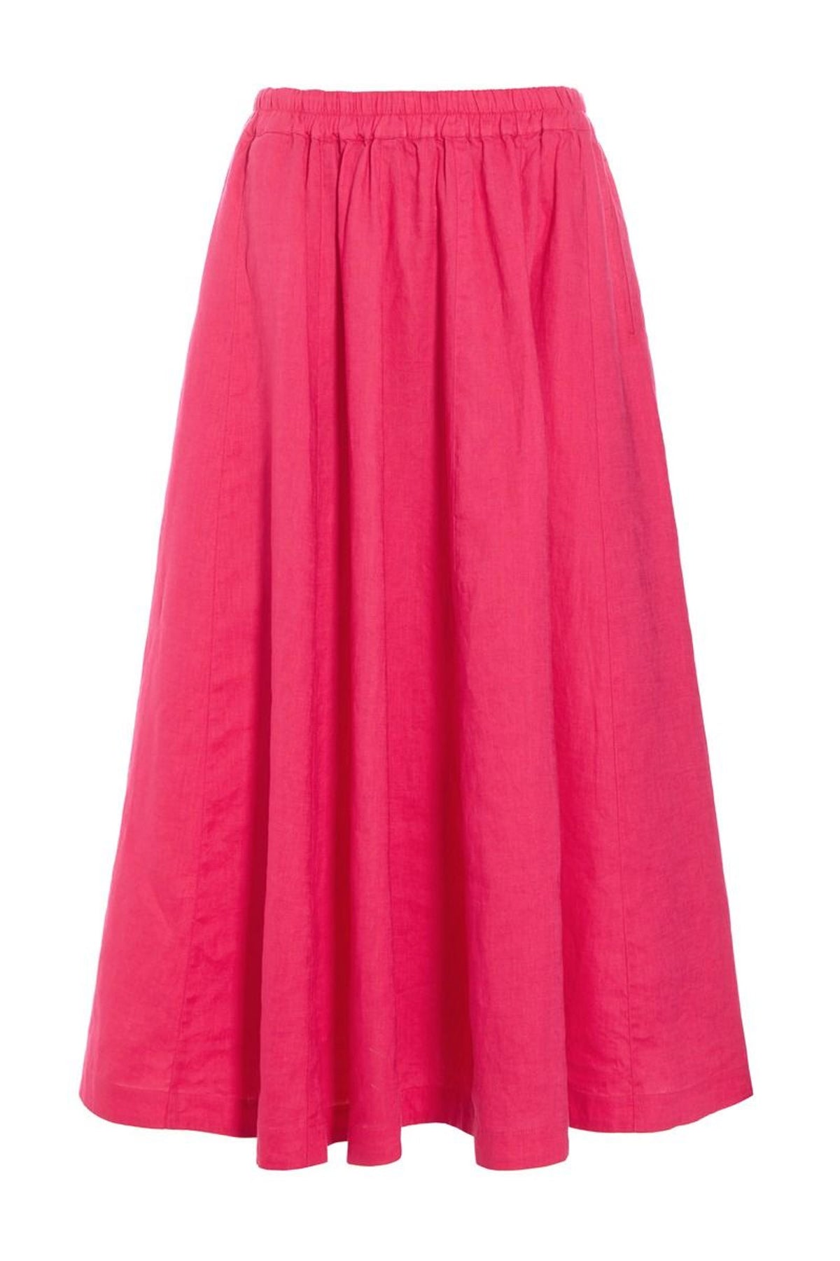 Airy linen nederdel RHODODENDRON - 263-2136-5766
