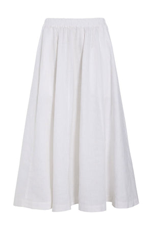 Airy linen nederdel White - 263-2136-5766