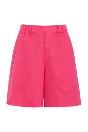 Airy linen shorts RHODODENDRON - 263-2136-5767