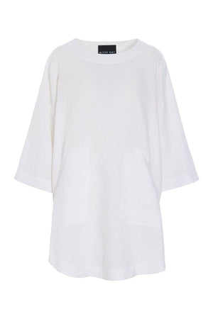 Airy linen tunika White - 263-2136-5762