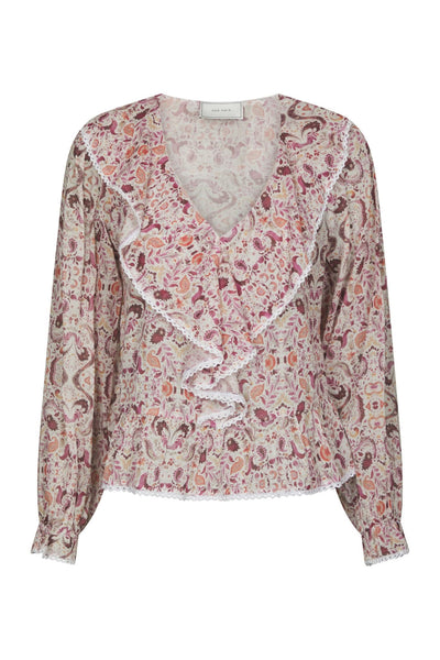 Ajda Paisley Dance Blouse Rose - 167762 Thumbnail