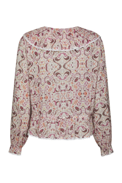 Ajda Paisley Dance Blouse Rose - 167762 Thumbnail