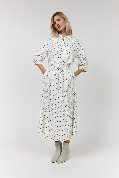 AkaneLL Midi Skirt 76 Dot Print - 26130-2053 Thumbnail