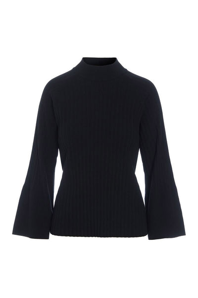 Akiko højhalset bluse Black - 266-1086-5890 Thumbnail