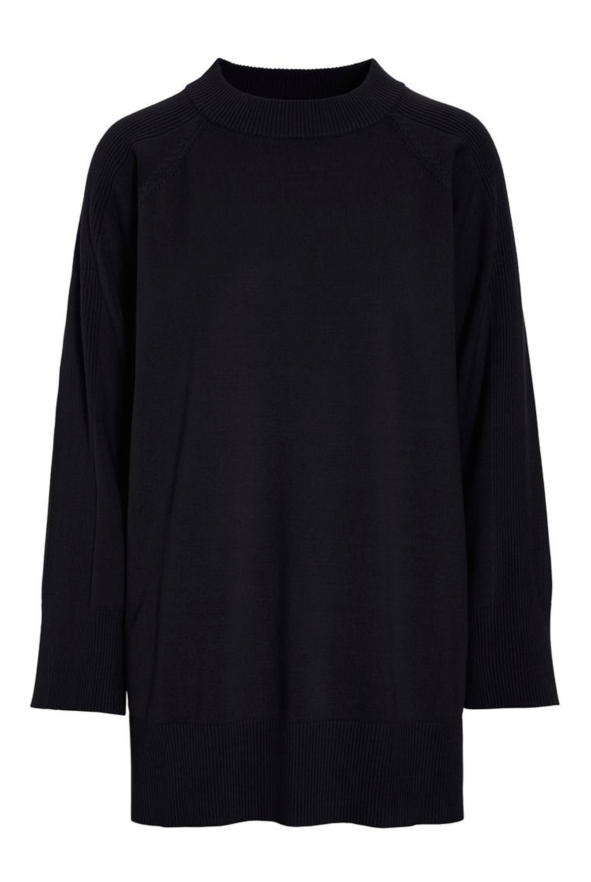 Akiko raglan bluse Black - 266-1086-5891