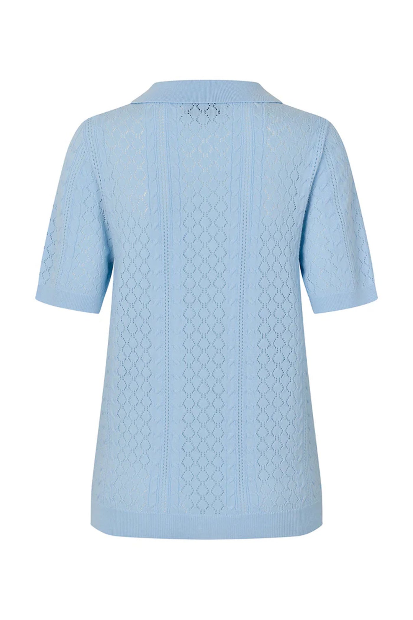 AlaiaLL Polo Knit S/S 22 Light Blue - 26265-5007