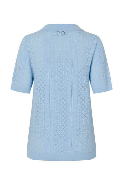 AlaiaLL Polo Knit S/S 22 Light Blue - 26265-5007 Thumbnail