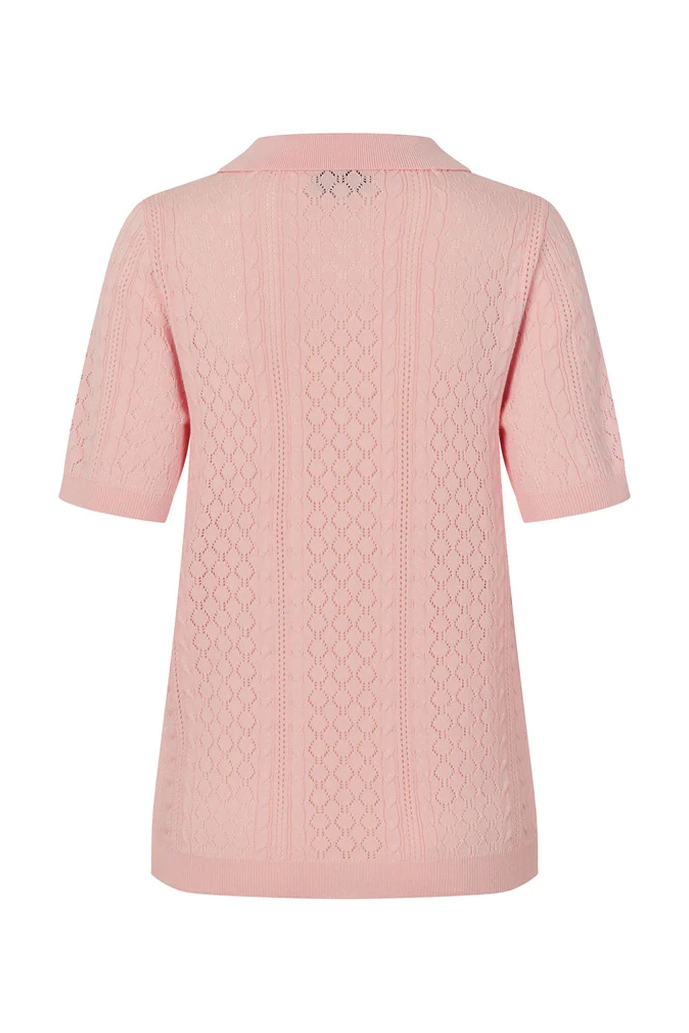 AlaiaLL Polo Knit S/S 84 Light Pink - 26265-5007