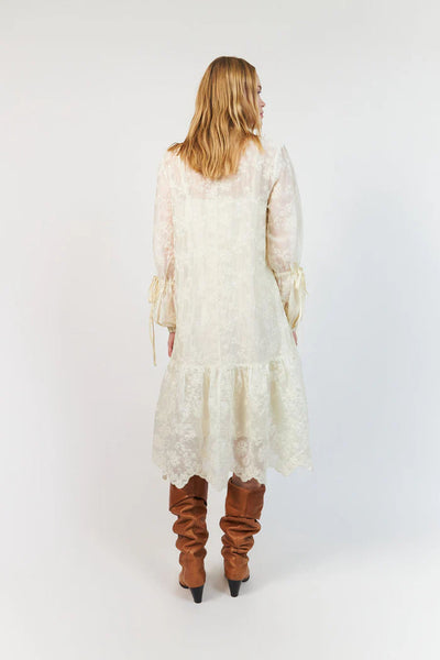 Alannall Maxi Dress Ls Creme - 26246-3010 Thumbnail