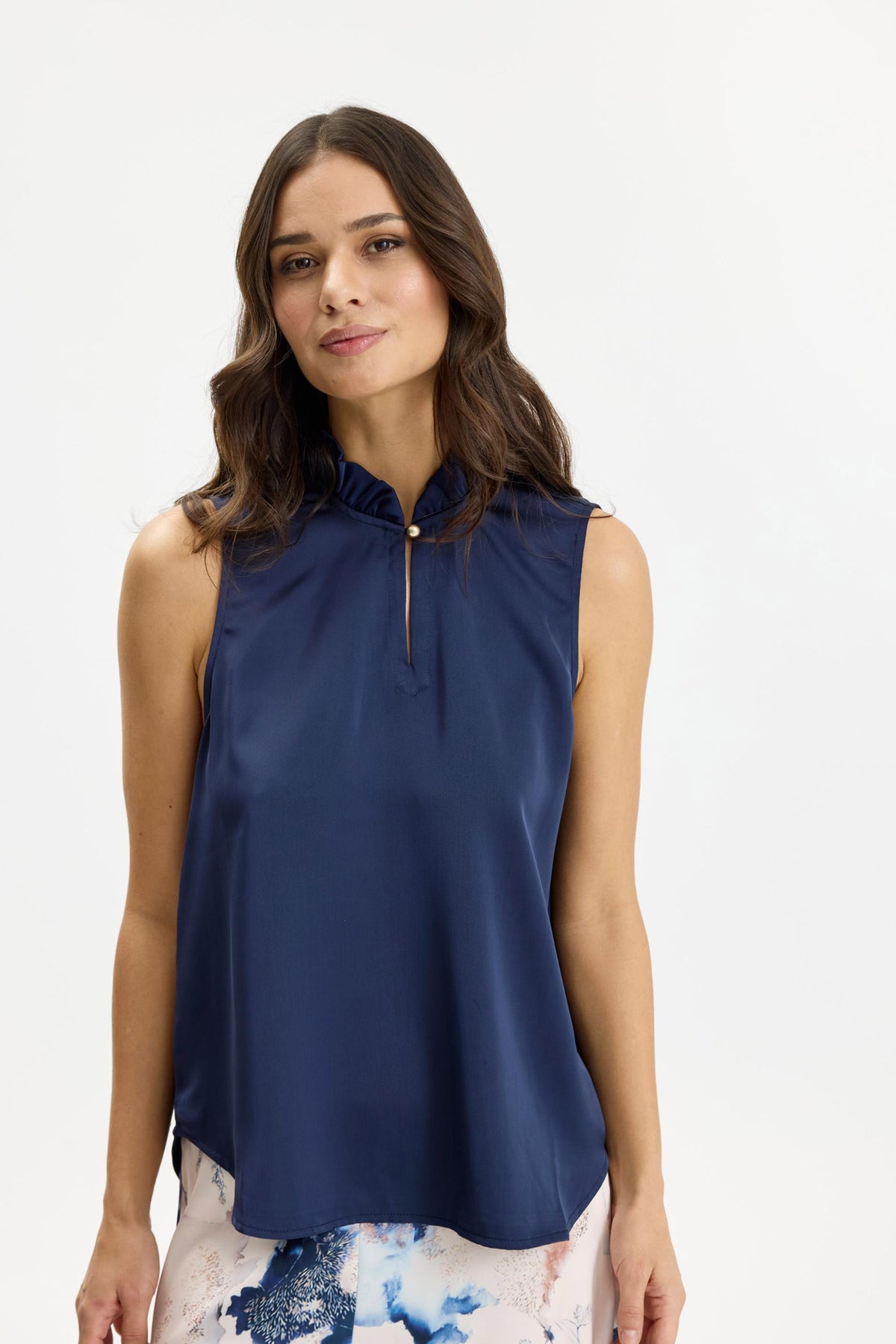 Alexandra top DARK BLUE - 17044