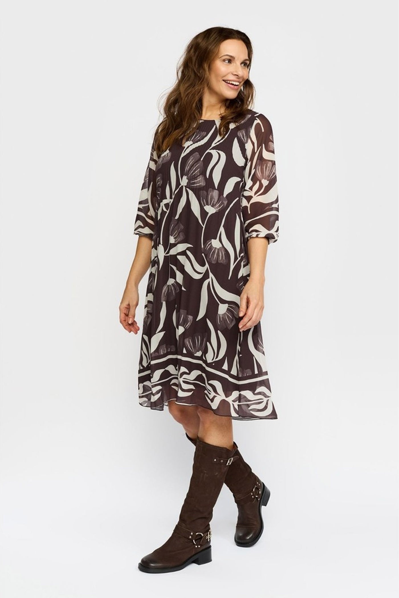 Alina BROWN FLOWERS - 1021420