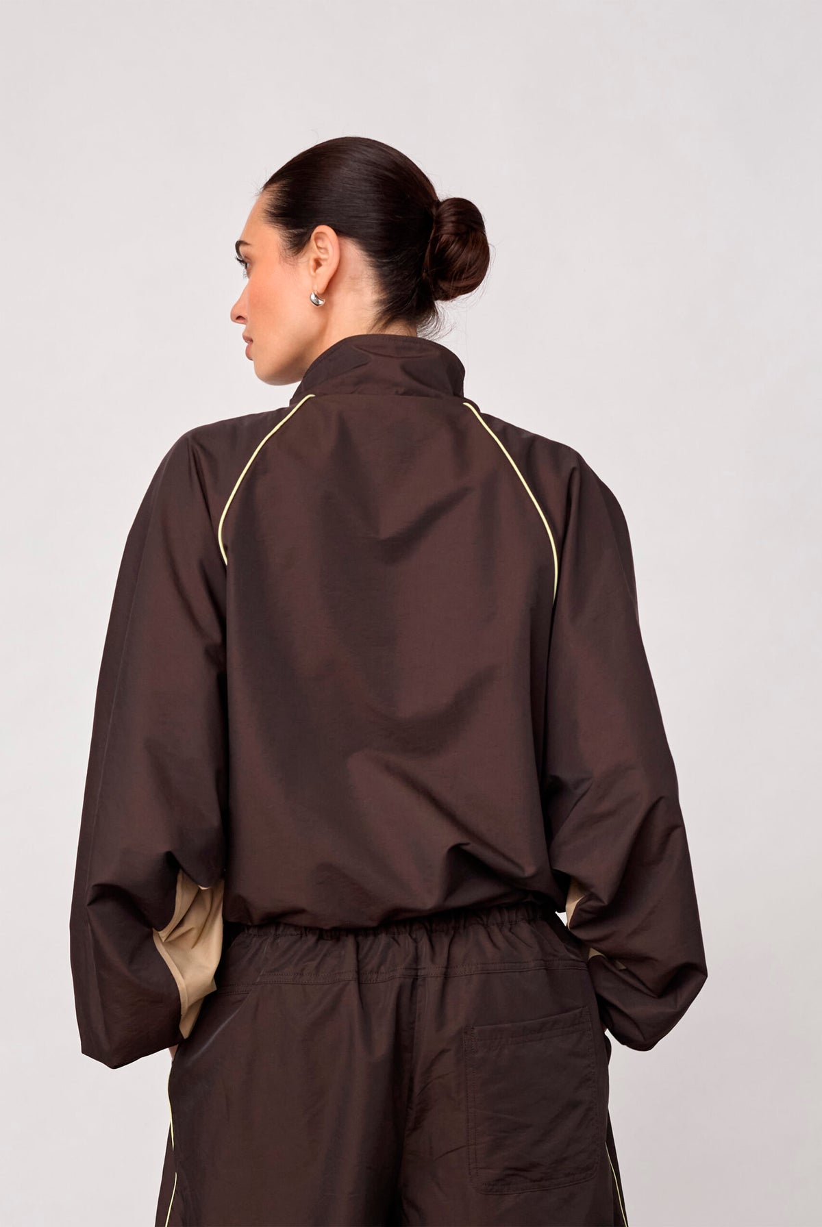 Aloracc Block Jacket Dark brown - 500846
