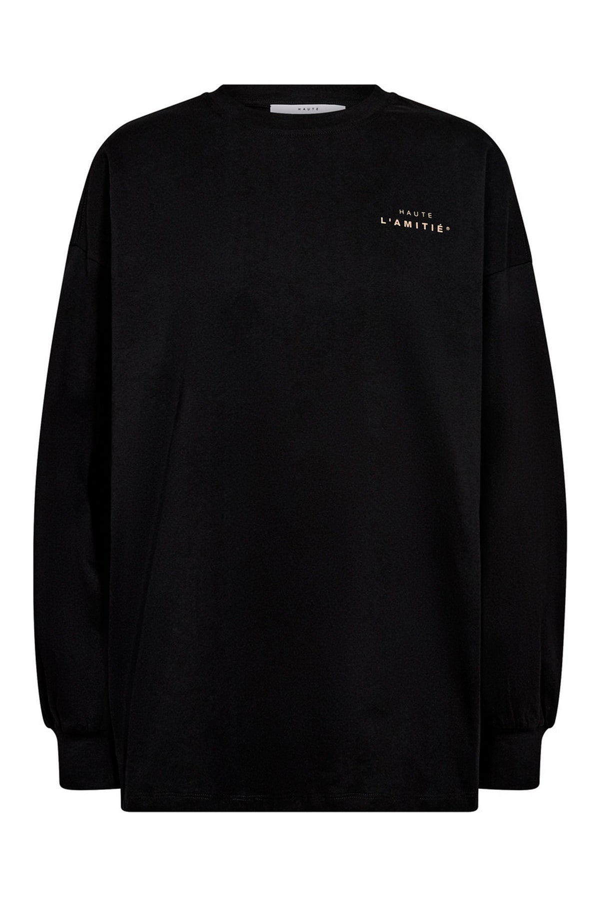 Crew Neck LS Tee Black - HL10420