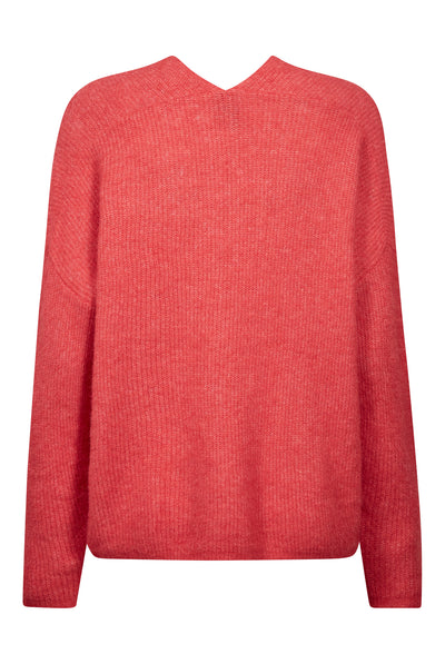 MMThora V-Neck Knit WATERMELON - 153900 Thumbnail