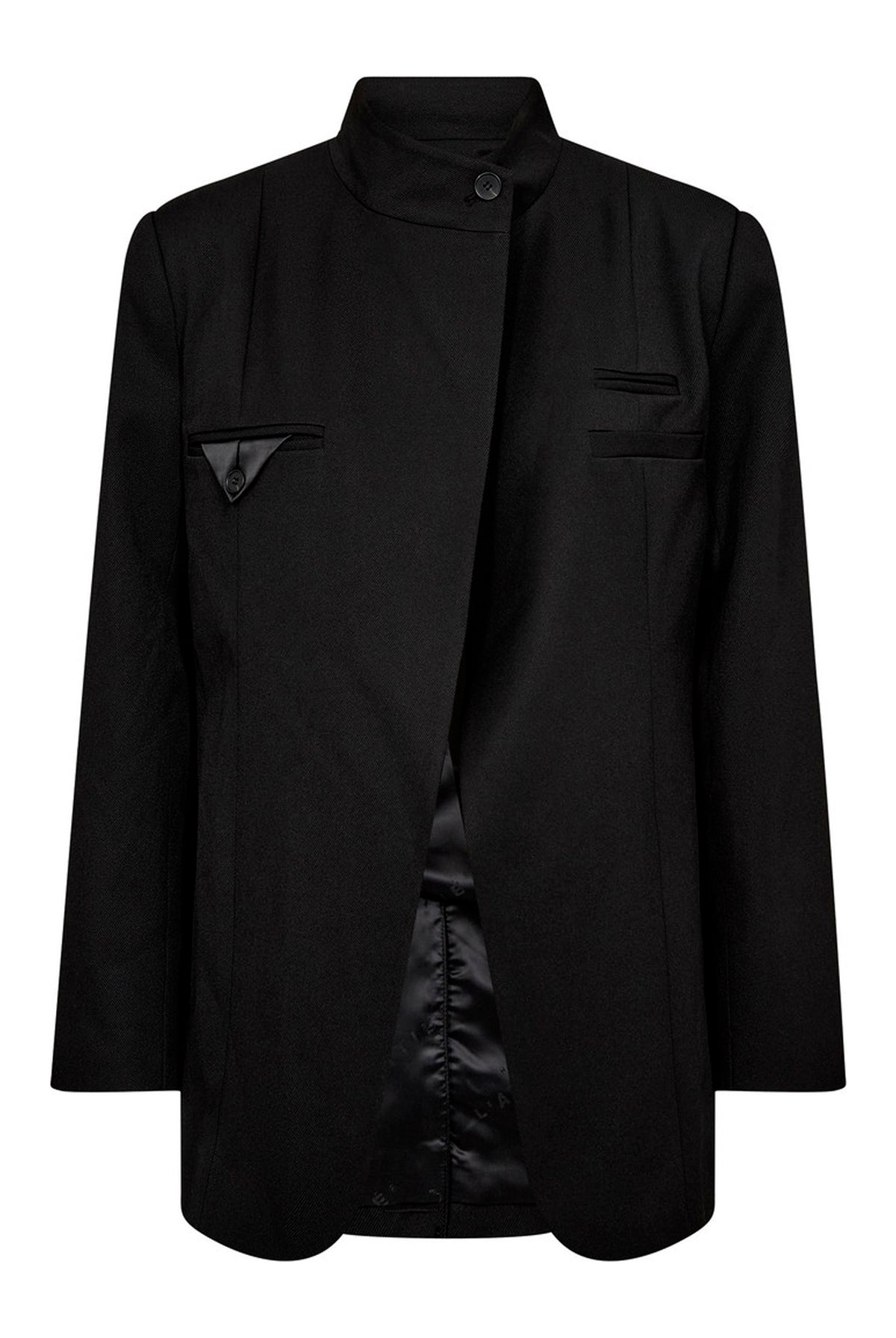 Premiere Overlap Blazer Black - HL10773