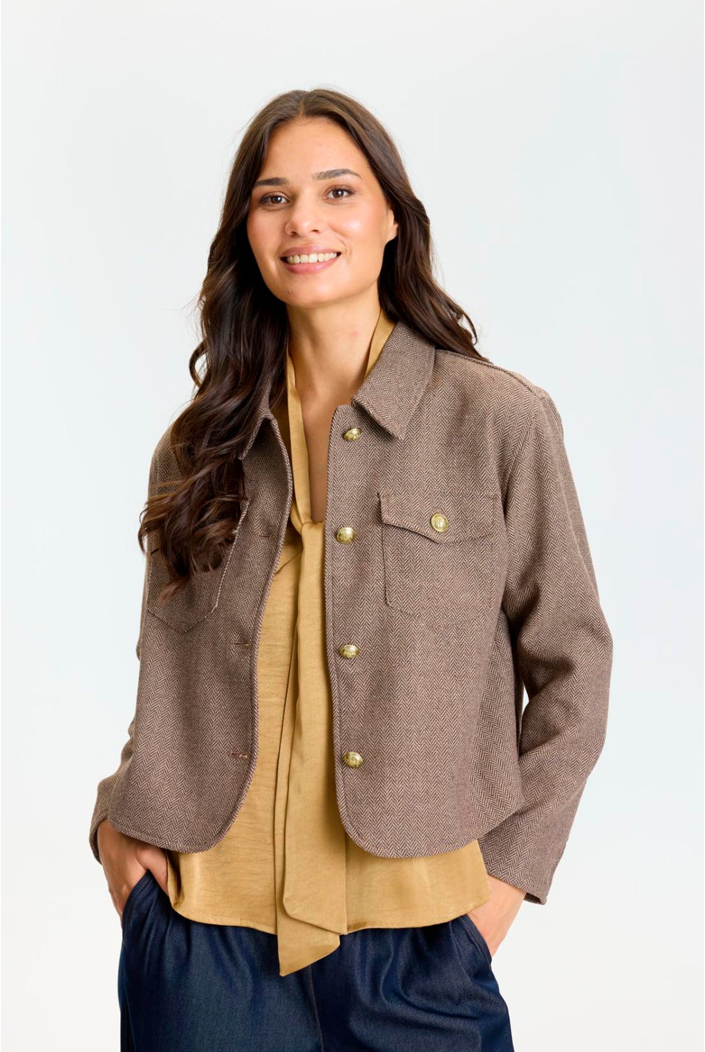 Aline jacket Mocca - 17276