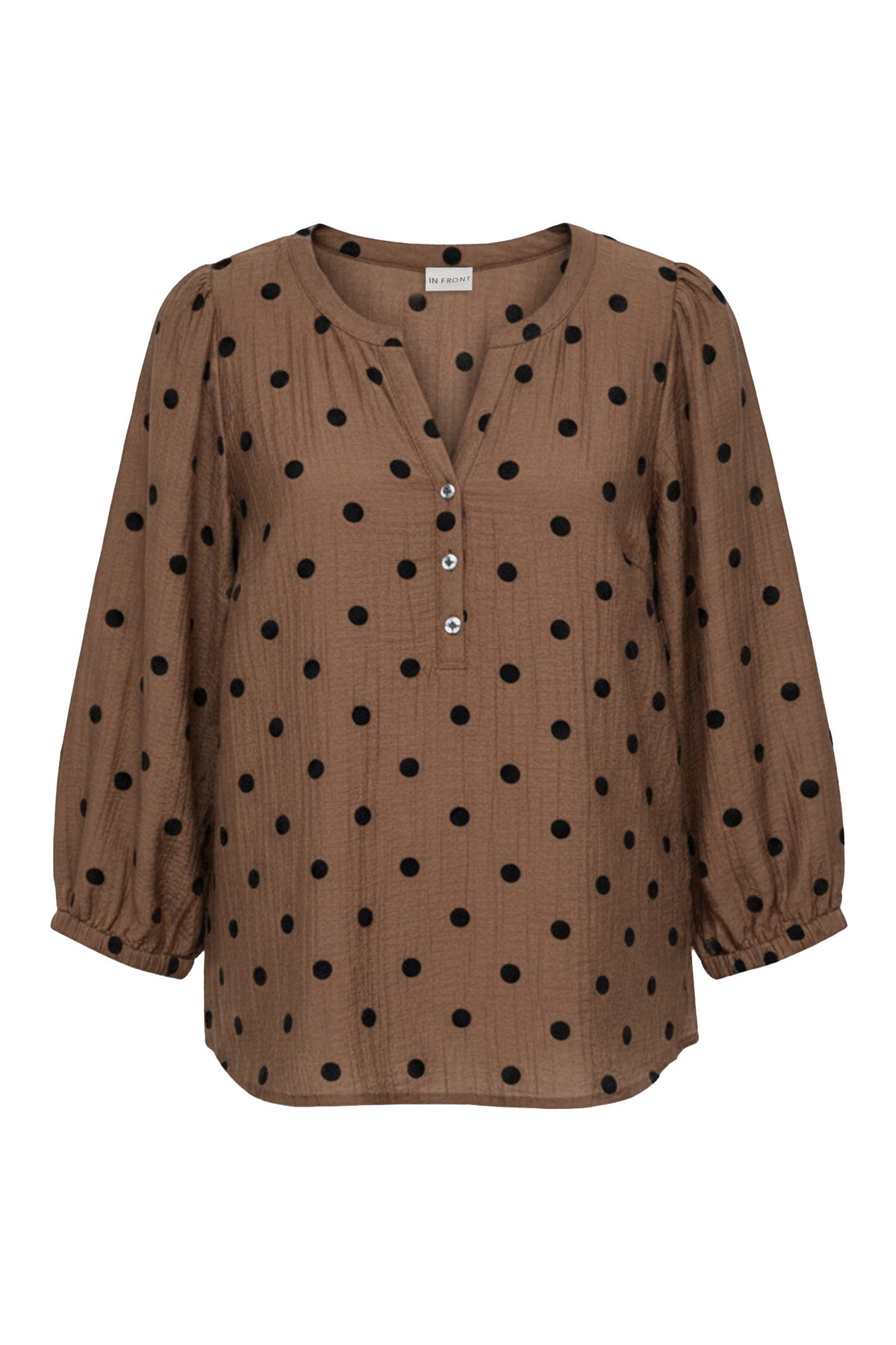 Alma blouse Brown - 16934