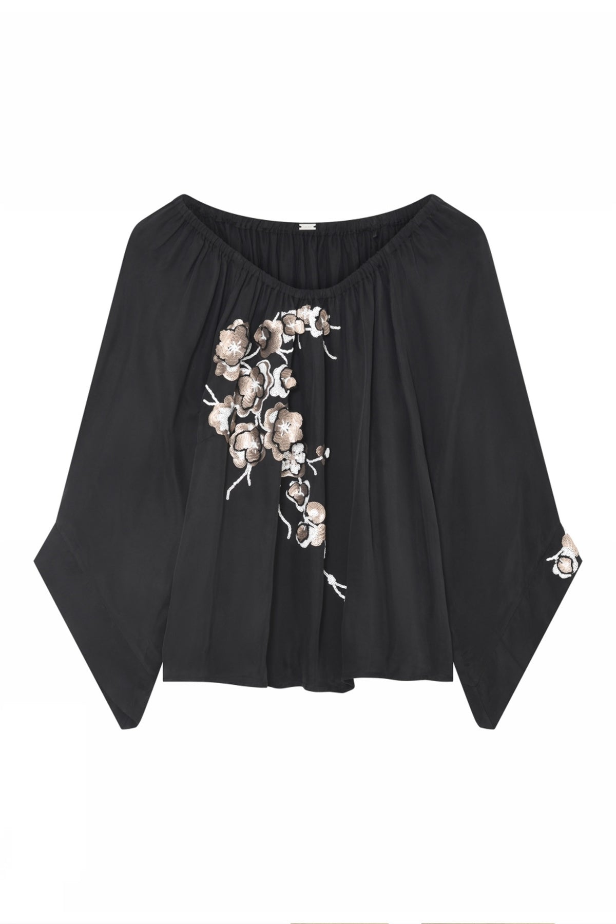 Amalia, embroidery blouse 1999-Black - 62606/7647