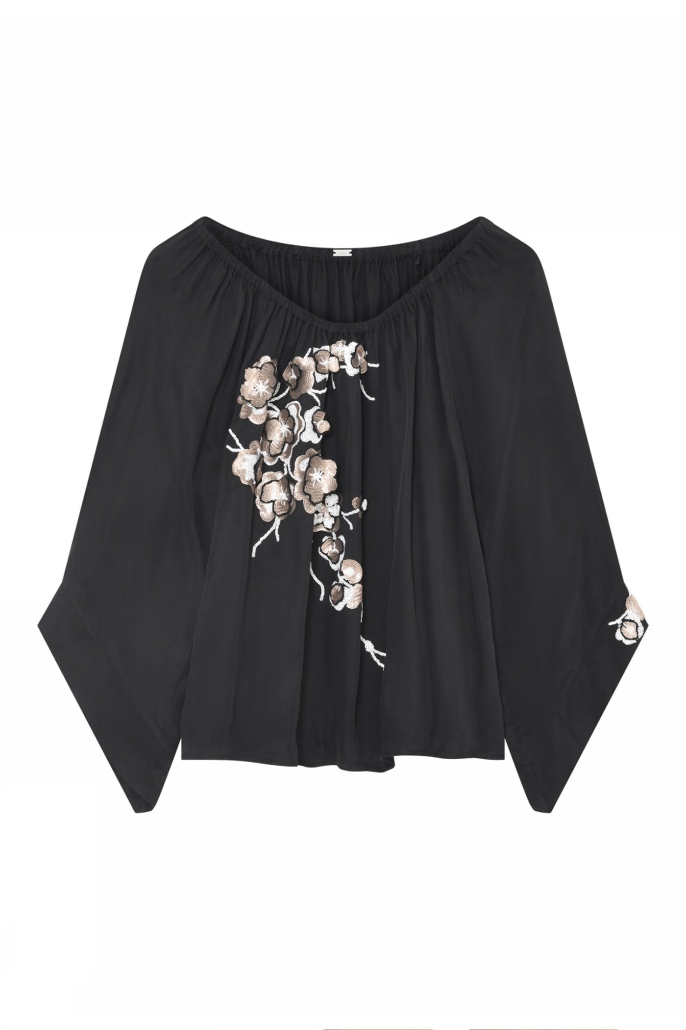 Amalia, embroidery blouse 1999-Black - 62606/7647