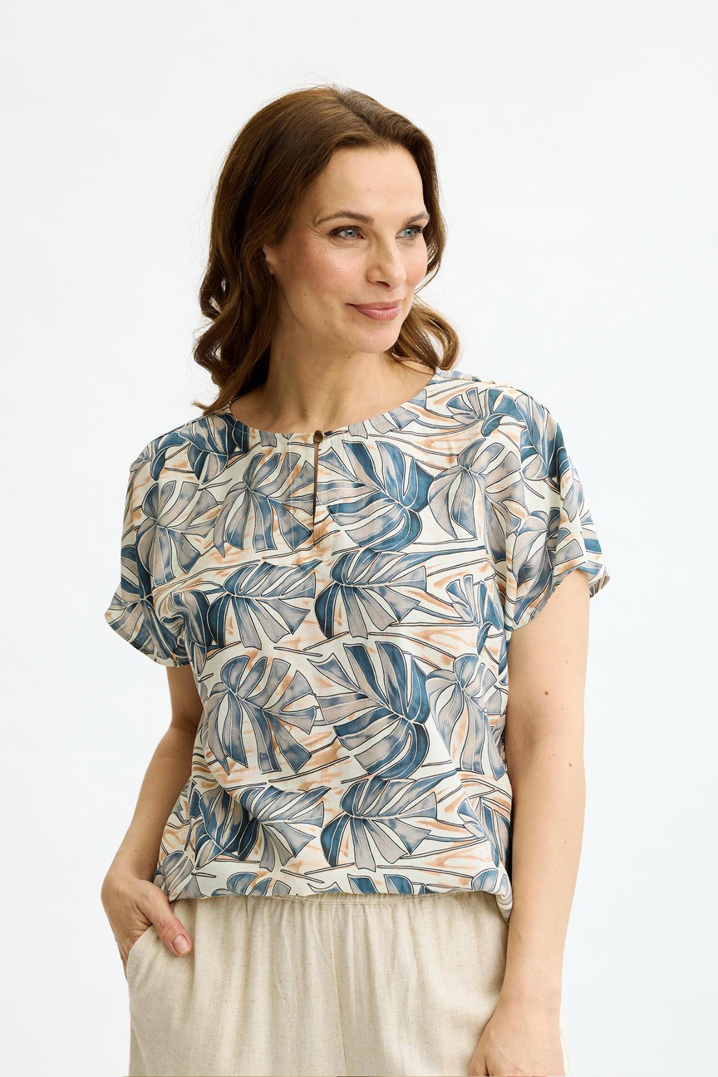 Amalie blouse Blue - 17158