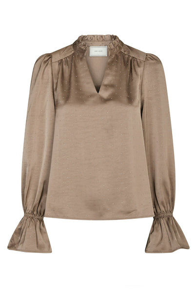 Amara Heavy Sateen Bedaz DARK TAUPE - 166578 Thumbnail