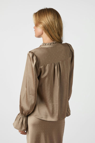 Amara Heavy Sateen Bedaz DARK TAUPE - 166578 Thumbnail