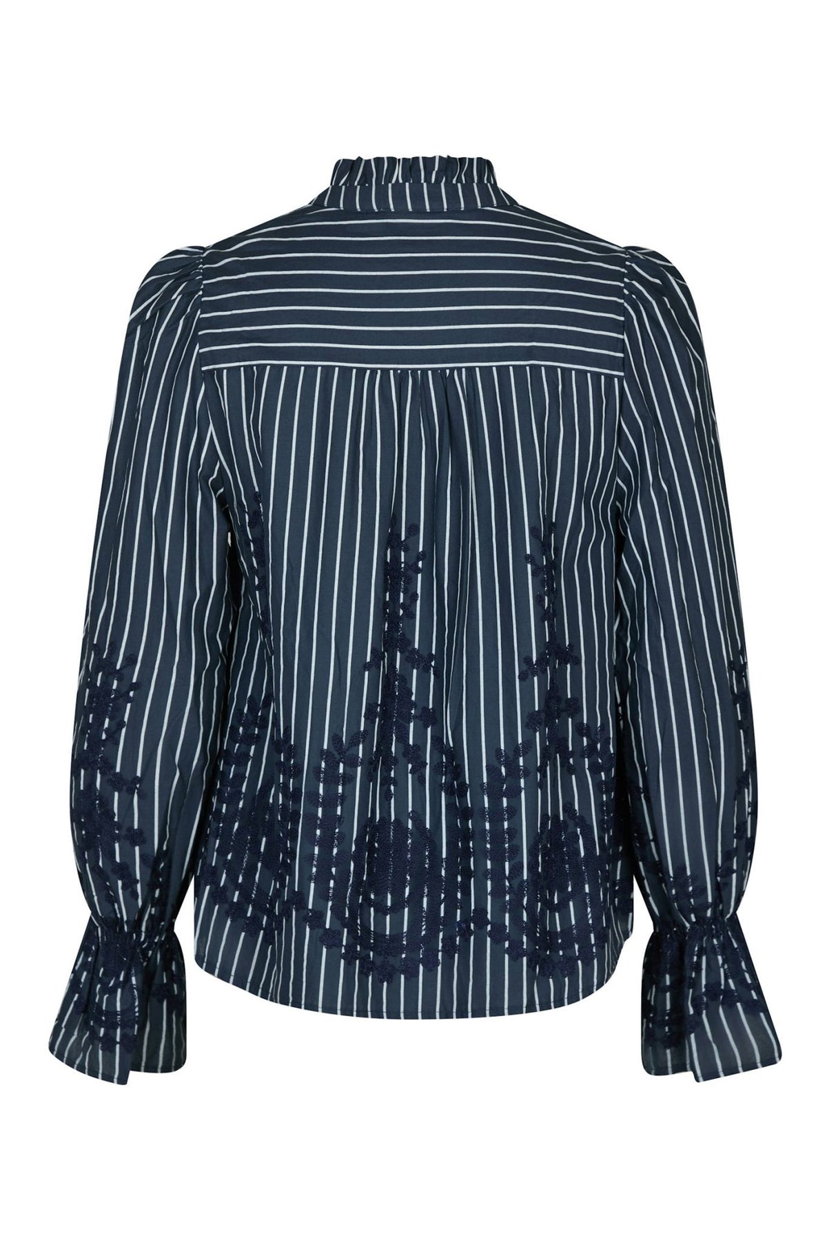 Amara Stripe Emb Navy - 163363
